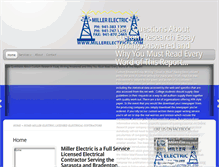 Tablet Screenshot of millerelectricfl.com